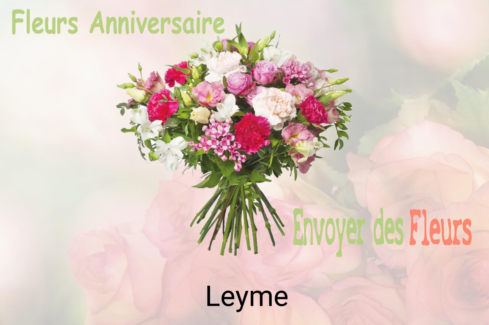 Bouquet de fleurs d’anniversaire livré à Leyme