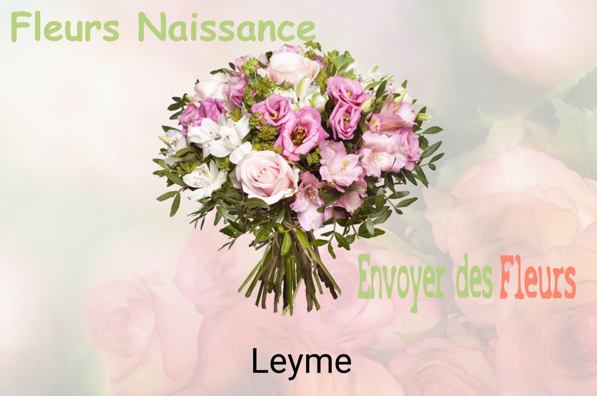 Bouquet de fleurs de naissance livré à Leyme